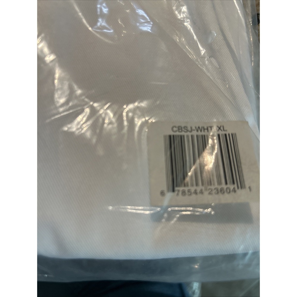 NWT Chef Works Jacket Le Mans White XL Embroidered LCB Double Breasted‎ Culinary View 4